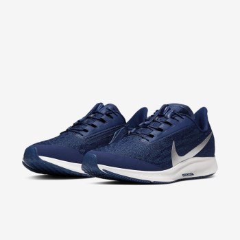 Nike Air Zoom Pegasus 36 FlyEase - Férfi Futócipő - Kék/Kék/Fekete/Metal Titán